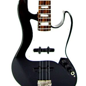 Miniature Guitar RUSH Geddy Lee Jazz Black Bass