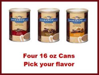 4X Ghirardelli Chocolate Premium Hot Cocoa Mix 1lb Cans