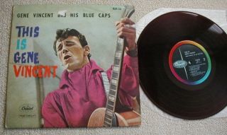 Very RARE Gene Vincent His Blue Caps Japan Only 10 Red Wax Capitol LP