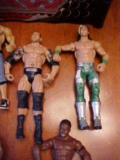 WWE Mattel Figure Lot of 6 and 1 Raw Wrestling Ring