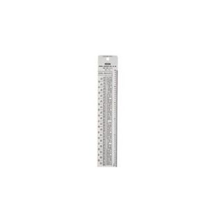 General Tools 715 Tap Reference Table and 6 inch Ruler