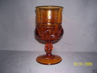 Colony Glass Color Crown Dark Amber Water Goblet S