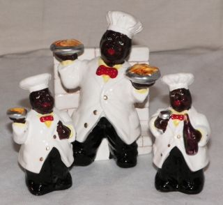 This auction is for a New 3D African American Fat Chef / Cook Salt