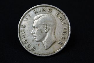 George VI King Emperor Half Crown New Zealand 1947