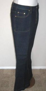 DG2 Diane Gillman Stretch Fit Denim Jeans Flare Leg 14 Petite 14P Dark