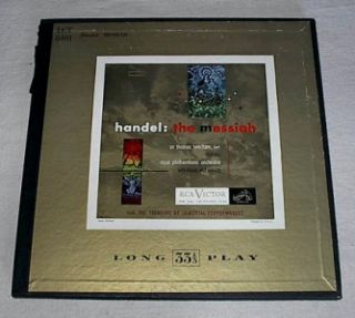 Handel Complete Messiah Sir Thomas Beecham 4 LPS Vinyl Original RCA