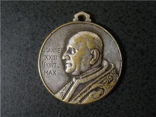 Old Italian Medal Pope John XXIII Joannes Point Max Catholic Rome Roma