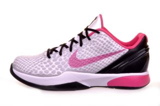  Kobe VI 6 GS White Spark Pink Girls Basketball Shoes 429913 101