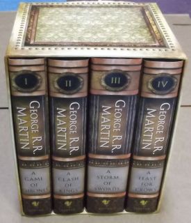 GEORGE R R MARTIN A Song of Ice and Fire 4 x hardcover box set Game of