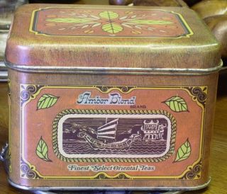 Vintage Amber Blend Tea Tin