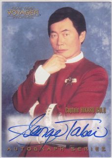 Star Trek Voyager Profiles A20 George Takei Autograph