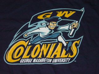 GW GWU George Washington University Colonials T Shirt New Tags Medium