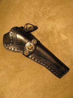 Spanish style holster for Ruger Old Army bp revolver with 7 1 2 barrel