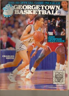 Georgetown Basketball Official Game Program 1988 1989