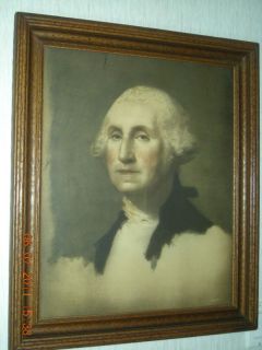 George Washington Print Frame Early 1900S