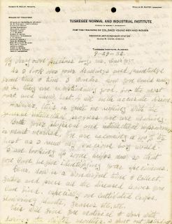 George Washington Carver Autograph Letter Double Signed
