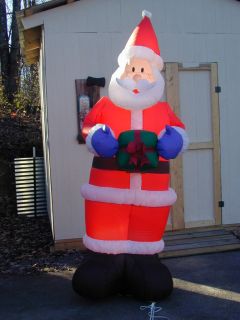 Up for sale is a 8 Inflatable Santa Claus Gemmy Lights Up for