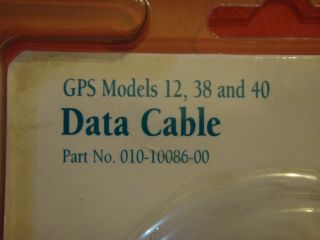 Garmin 010 10086 00 Data Cable GPS 12 GPS 38 GPS 40 New