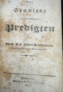 1835 Antique 26 Sermons in German Germantown PA Bible