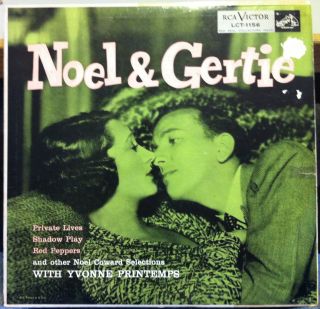 1954 GERTRUDE LAWRENCE & NOEL COWARD noel and gertie LP VG+ LCT 1156