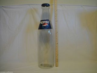 24 Giant Pepsi Bottle Coin Bank Large Plastic Good Condition CG1877