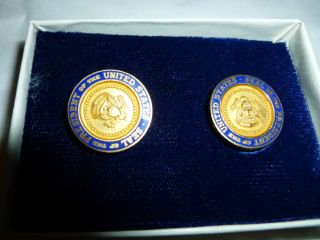Authentic Gerald R Ford Die Cast Presidential cuff links with