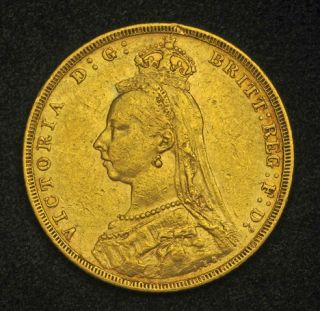  Australia Queen Victoria Jubilee Gold Sovereign Coin 7 97gm