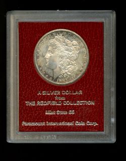 1887 S REDFIELD COLLECTION $1 MORGAN SILVER DOLLAR US COIN ~ BU ~ WOW!