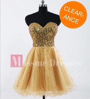 Golden Cocktail Mini Dress Prom Party Formal Short Dresses From Size 2