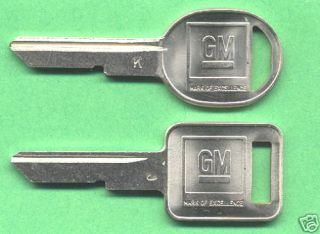 GM 1978 Chevy Trans Am Key Blanks