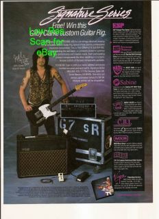 Gilby Clarke Guns N Roses Guitar Gear Picture Promo Ad
