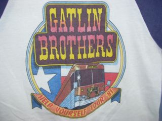 Mens Vintage Gatlin Brothers Help Yourself Tour T Shirt