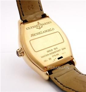  Michelangelo XL 18K Rose Gold Gigante Chrono 38mm Watch 276 68/412