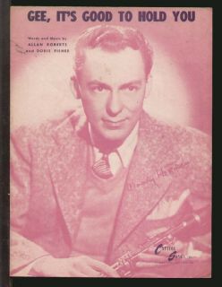 Gee Its Good to Hold You 1945 Woody Herman Sheet Music