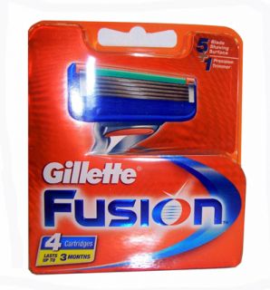 Gillette Fusion Pack of 4 Replacement Cartridges
