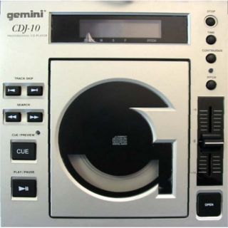 Gemini CDJ 10 Professional CD Player DJ Media Mixer Equipment