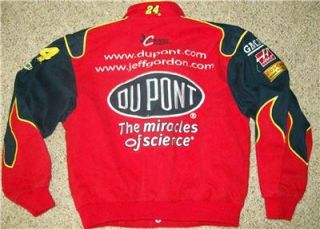 NASCAR Racing Dupont Jeff Gordon 24 Jacket Coat Youth Boy M 6 8 10 New