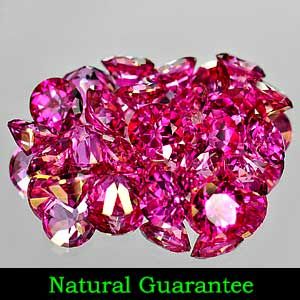  Calibrate Size Round 8 mm Natural Pink Topaz Gemstones Brazil
