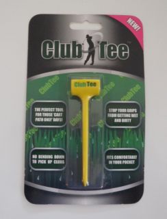 New Club Tee Golf Grip Protector Stand Yellow 627843063445