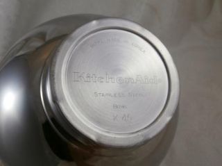 KitchenAid K45 Stainless Mixer Replacement Bowl 4 5 Qt Pristine