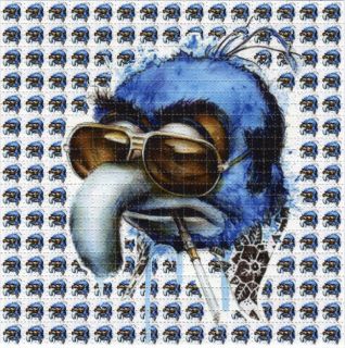 Gonzo Muppets Hunter s Thompson Blotter Art Perforated Psychedelic