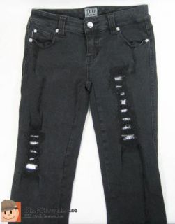 Daang Goodman Tripp Black Denim Destroyed Skinny Jeans Sz 3 Punk