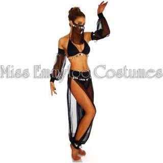 Belly Dancer Arabian Nights Genie Costume Ladies 8 10