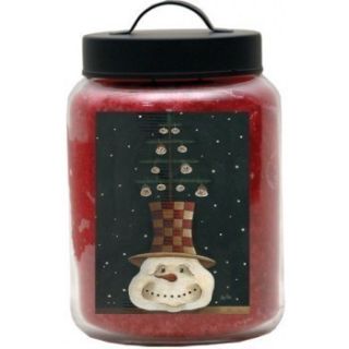 New 26oz GOOSE Creek Holida Christmas Folk Art Jar Candles Cinnamon