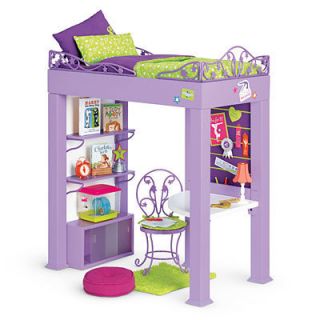  American Girl McKennas Purple Loft Bed Set w Desk Hamster Accessories