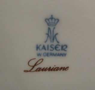 Kaiser China Lauriane Dinner Plate w Germany Orange Yellow Flowers on