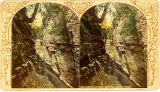 Stoddard Glens Falls NY Stereoview Ausable Chasm Keeseville NY