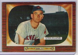 1955 Bowman 192 George Strickland Cleveland Indians EX hbv $10