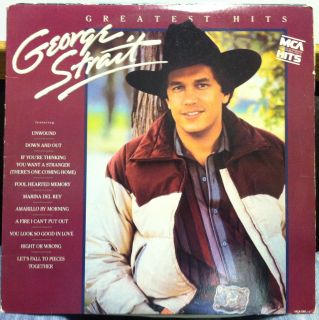 GEORGE STRAIT greatest hits LP VG+ MCA 5567 Vinyl 1985 Record