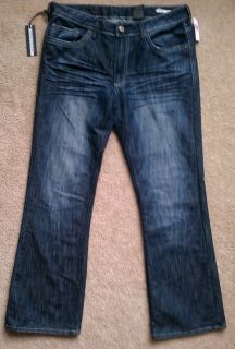 Buffalo Jeans King Slim Boot River Blue Wash Retail $110